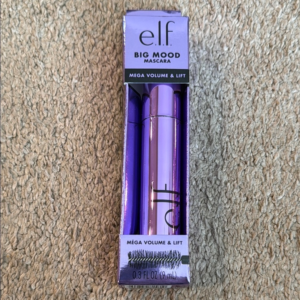 New in box Elf Big mood mascara color black 0.3 fl oz .
